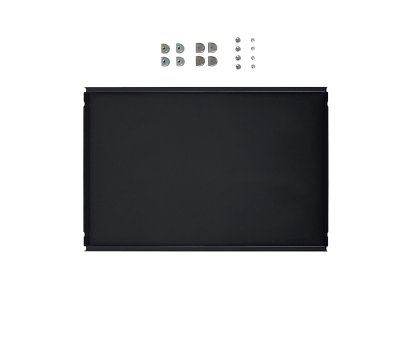 USM Haller Metall-Zwischentablar für USM Haller Regale, Graphitschwarz RAL 9011, 50 cm x 35 cm