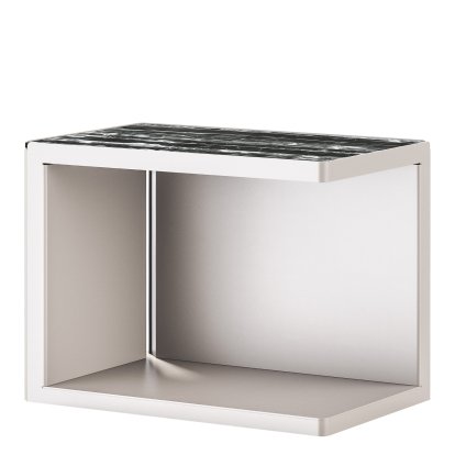 Ambito Couchtisch, Silber, Mamor portoro silber