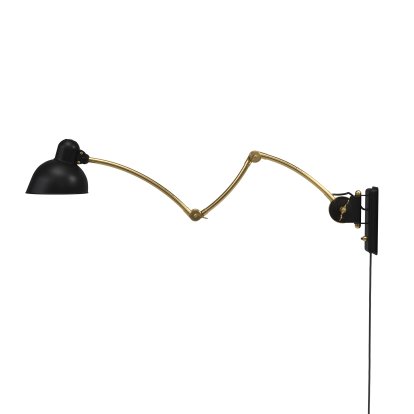 Kaiser Idell 6559-W Wandleuchte, Mattschwarz / Messing